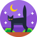 animals,pet,spooky,scary,halloween,horror,terror,fear,black cat